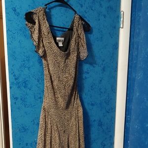 Robbie Bee silk cheetah print dress